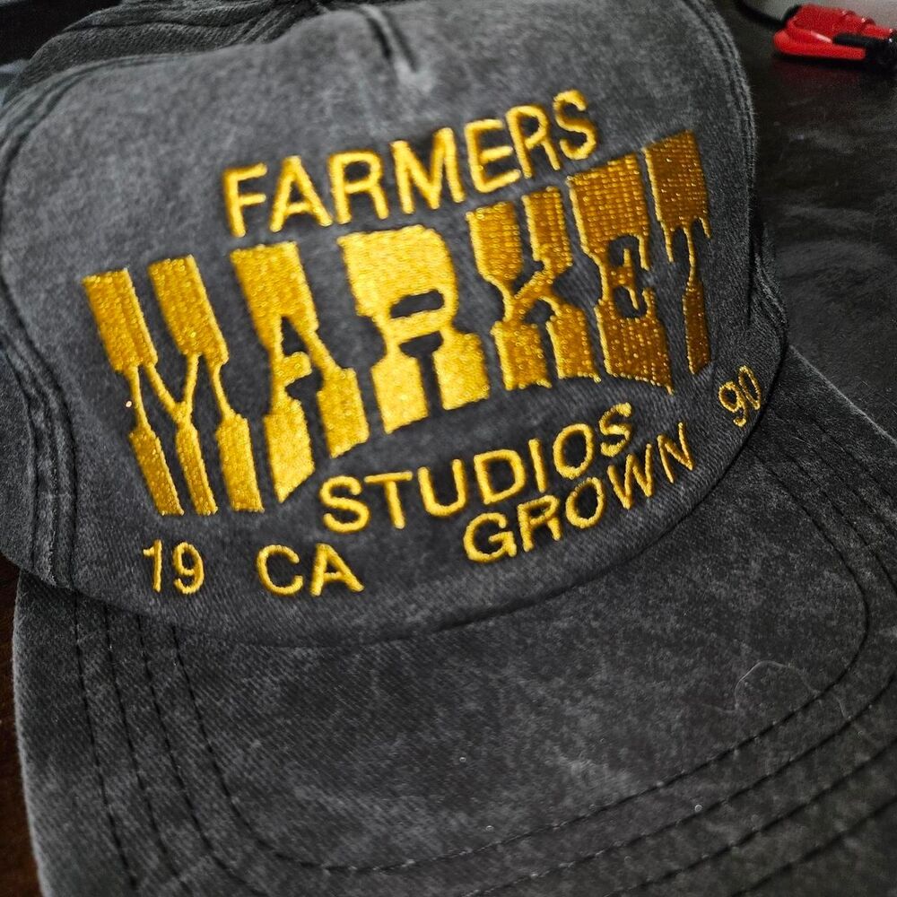 Market Men's Black and Grey Hat